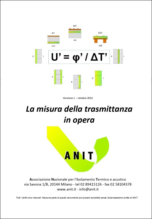 La misura della trasmittanza in opera