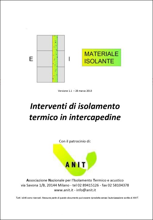 interventi di isolamento termico per intercapedine