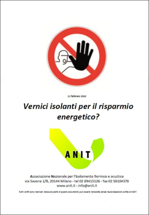 Vernici isolanti per il risparmio energetico