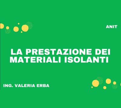 la prestazione dei materiali isolanti